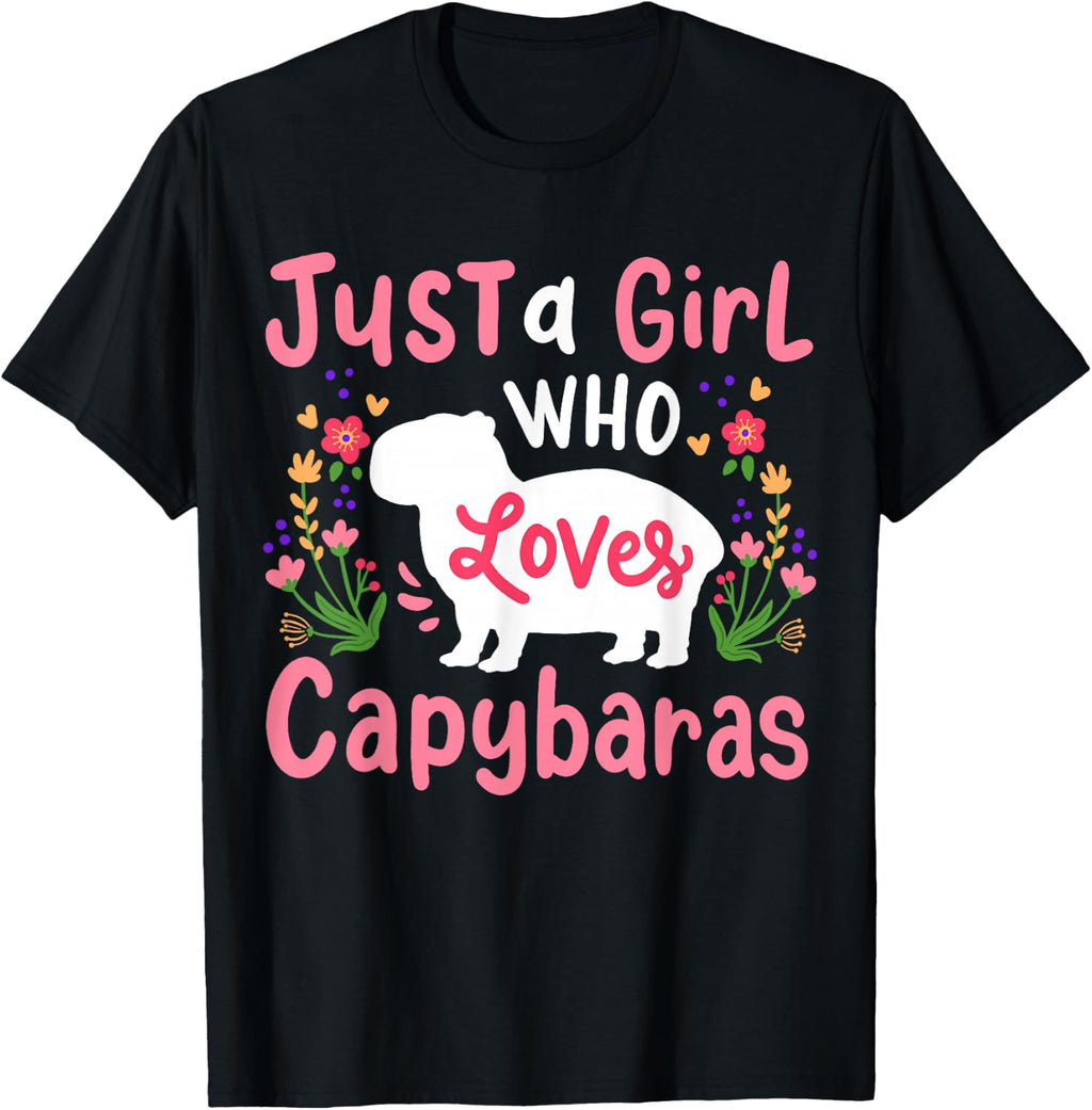 Capybara Just a Girl Who Loves Capybaras T-Shirt product image 1