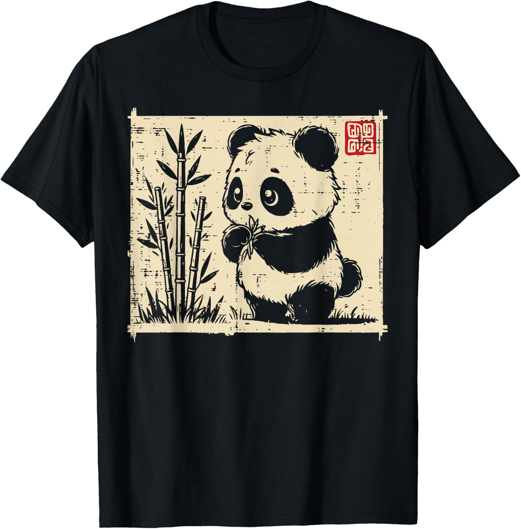 Baby Panda Bamboo Asian Art Cute Bear Animal Kids Women Men product image 1