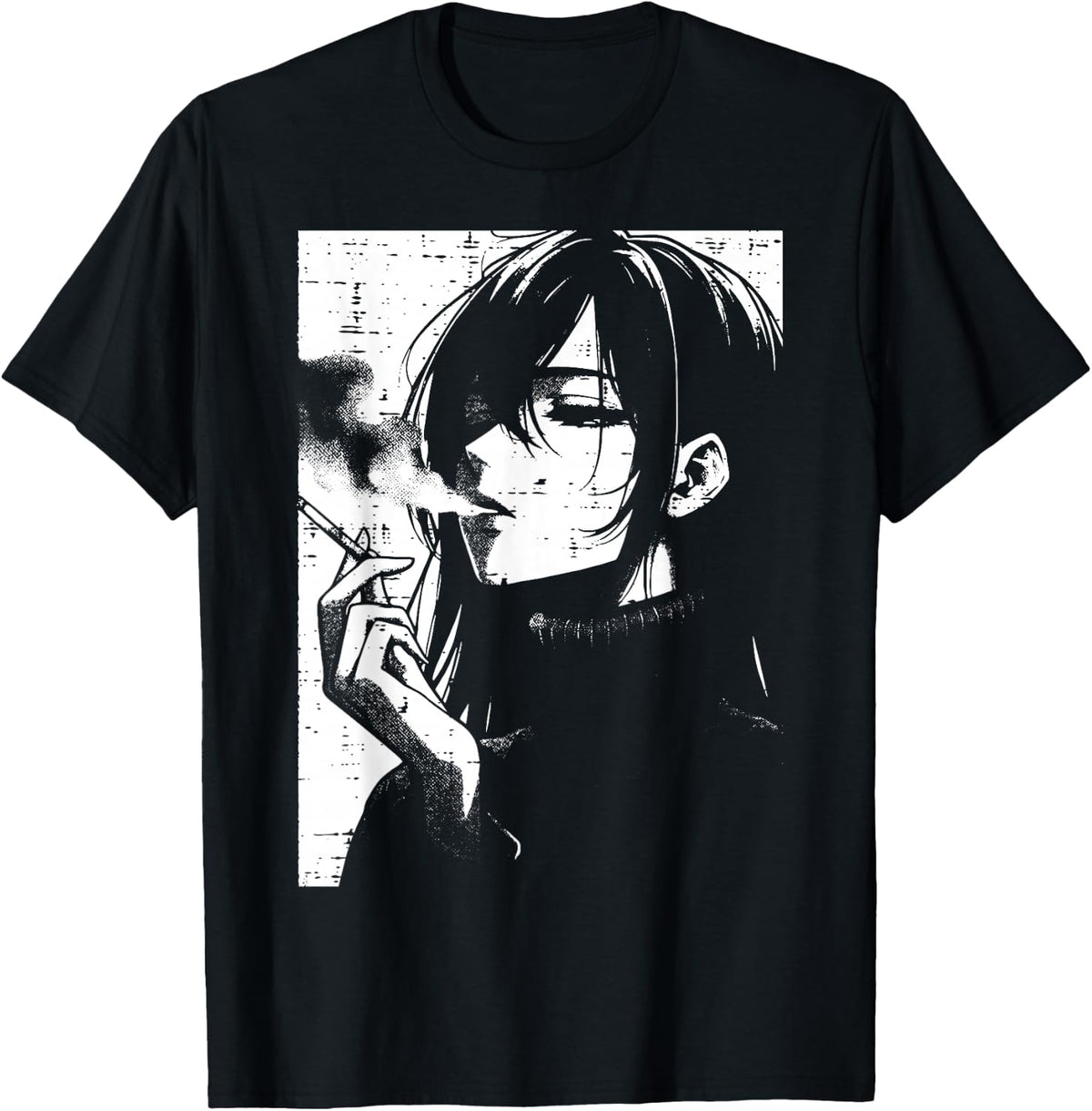 Anime Woman Smoking Japanese Manga Art Emo Otaku Men Women product image 1