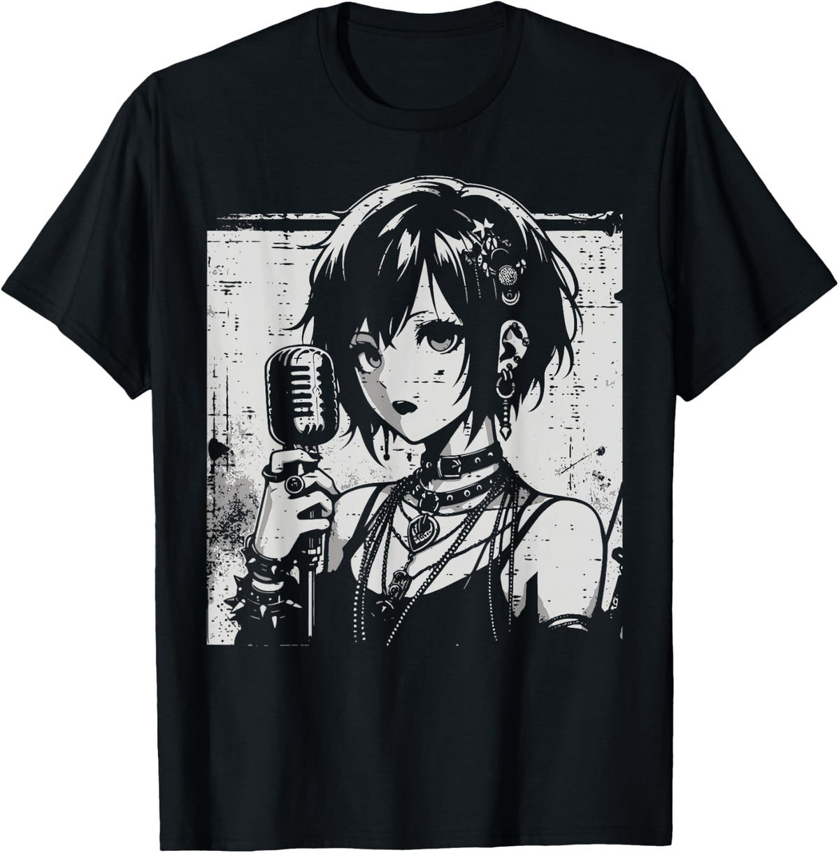 Anime Punk Girl Singing Japanese Manga Goth Women Men Kids product image 1