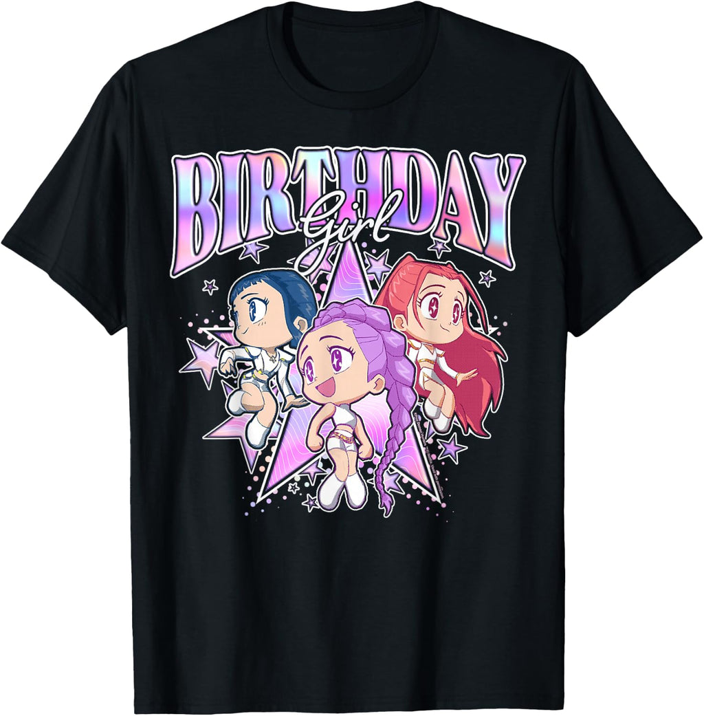 Kpop Demon Hunters Birthday Girl Adorable Chibi Group Shot product image 1